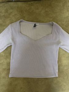 H&amp;M Lavender Crop Top