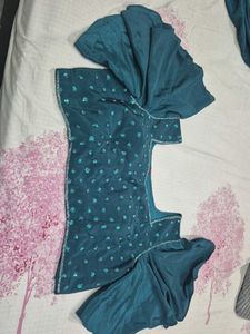 Embellished Teal Blouse