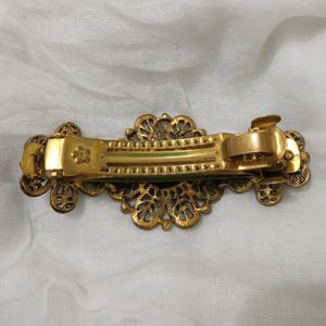 Mother&#39;s Day Gift - Stone Studded Brass Hair Clip