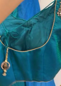 Blue &amp; Green Lehenga Choli