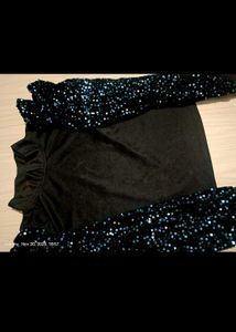 Black Sequin Top