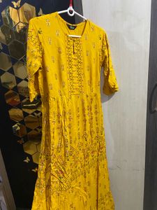 Indya Long Yellow Kurta