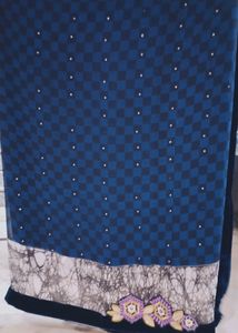 Blue Saree