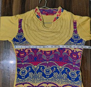 woolen Yellow Kurta