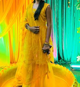 Yellow Embroidered Kurta Set