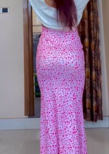 Pink Printed Bodycon Dress