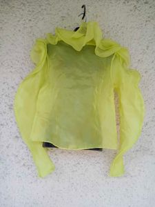 Sheer Ruffle Top