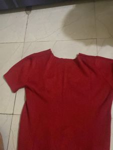 Burgundy Knit Top