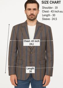 Striped Brown Blazer
