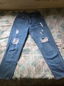 Blue Boyfriend Jeans