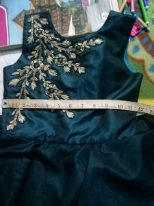 Green Party Wear Frock