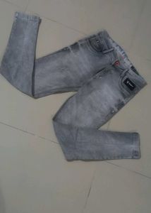 Stylish Grey Denim Jeans
