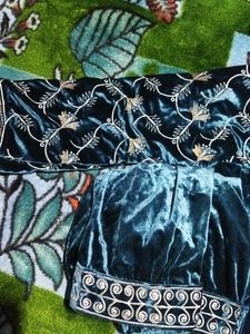 Heavy Peacock 🦚 💙 Blue Kashmiri Pheran New