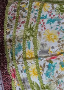 festive And Wedding Floral Ararkali Kurta set