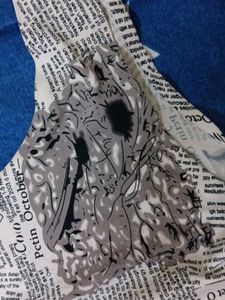 Newspaper print top