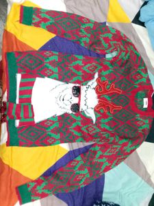 upper long sweater with bottom