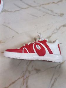 Red &amp; White Sneakers
