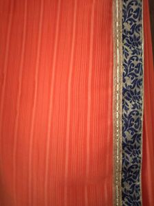 Beautiful Orange Saree For Women