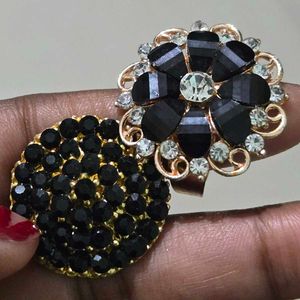 Elegant Black Rings combo