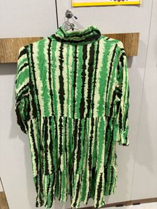 Bandhani Pattern Midi Dress