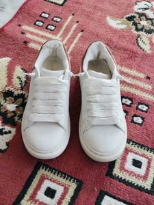White Alexander Mqueen Shoes 36 Euro Size