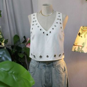 Forever 21 White Eyelet Crop Top