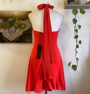 Red Halter Dress