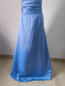 Powder Blue Satin Gown