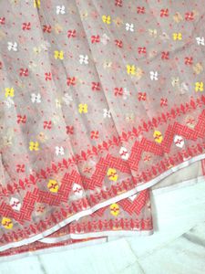 Ghee Jamdani Saree