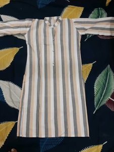 Striped Button-Down Tunic