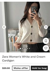 ZARA Cute Cropped Cardigan
