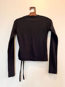 Black Long Sleeve Top (S)