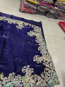 Elegant Embroidered Saree
