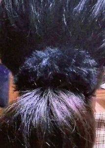 Fluffy Black hair band