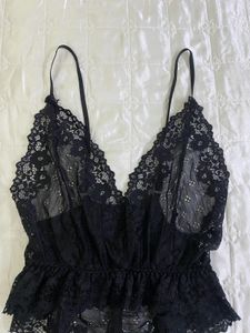 Black Lace bodysuit bust 36