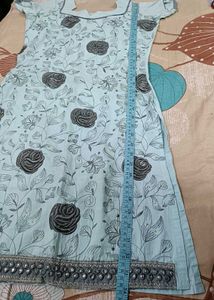 Floral Salwar Kameez with Dupatta