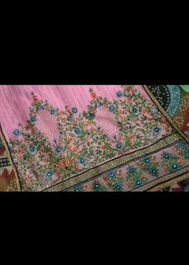 Pink Embroidered Kurti