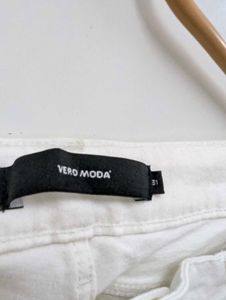 Vero Moda White Bootcut Jeans