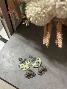 Floral Jhumka Earrings