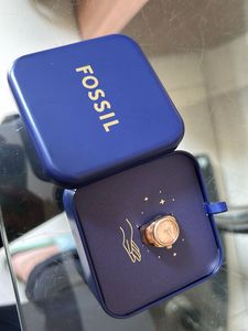 Fossil Ring Watch - Rose Gold