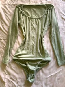 Green Long Sleeve Bodysuit