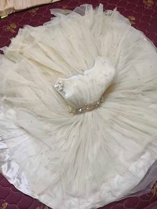 Elegant Ivory Tulle Party Dress for Girls