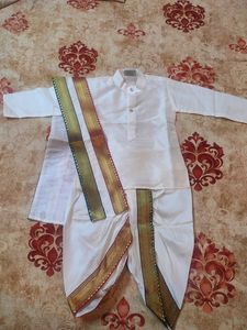 Traditional Off White Kurta Set