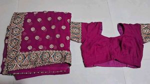 New Saree Redi Blouse K Sath H