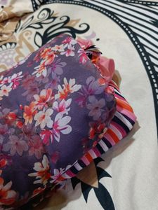 A Line Frock With Plazzo