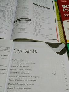 4 Bokks Of Class7 Olampiad Books For Lev1 And 2