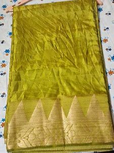 Green Geometric Saree