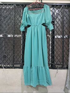 AND TEAL A-line Dress