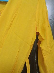 Rayon Umbrella Yellow Kurti