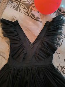 Women V-Neck Fit &amp; Flared Dress